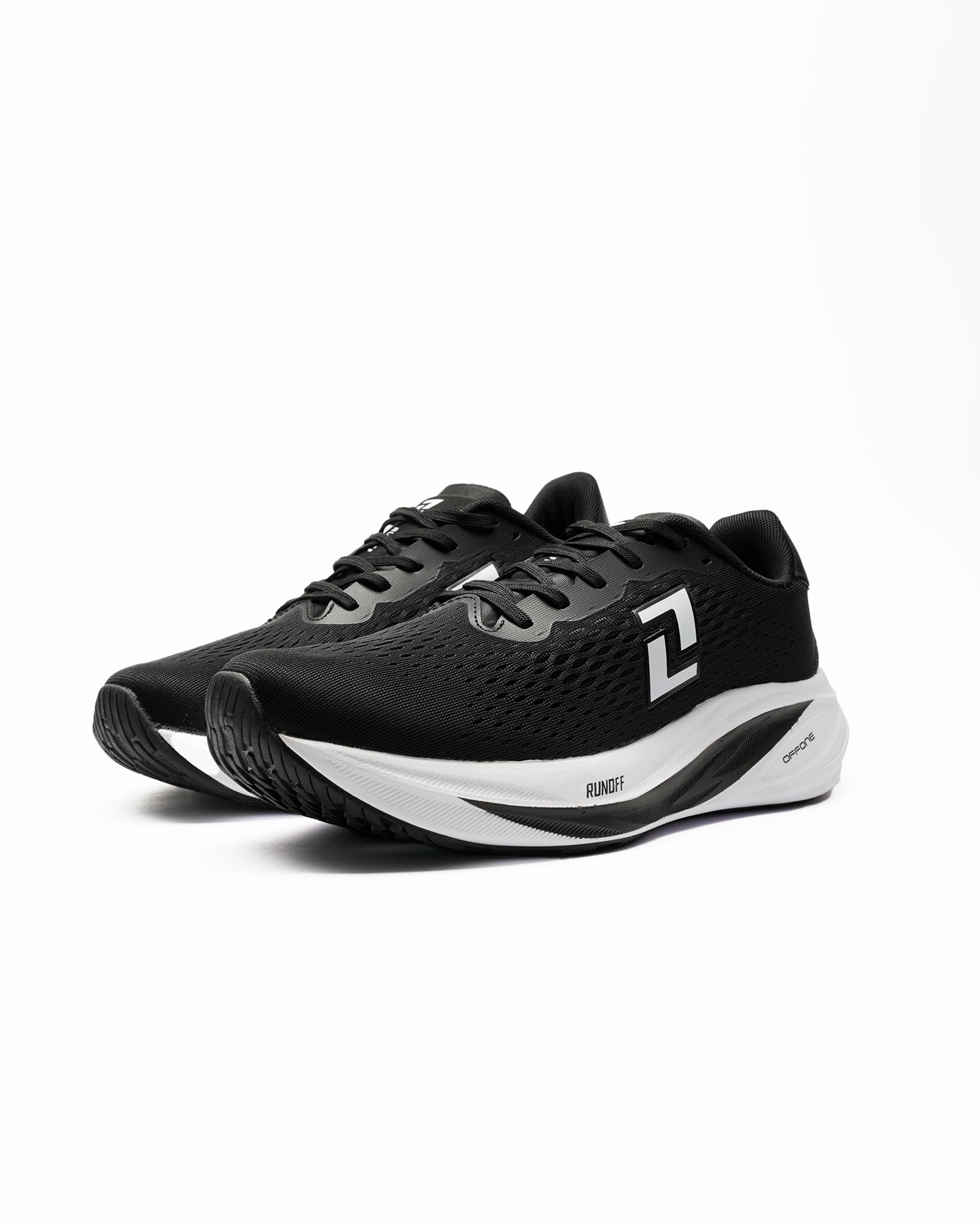 Zapatillas RunOff Origin Black & White Running Hombre