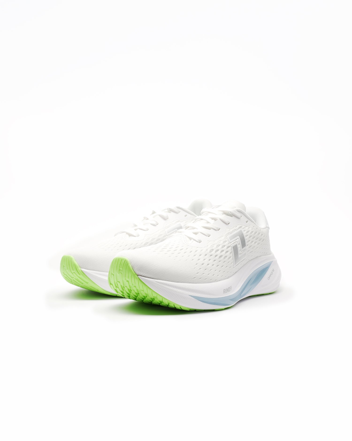 Zapatillas RunOff Origin White Green Running Mujer