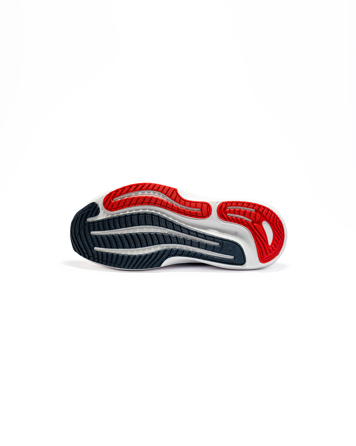 Suela de tenis de running Ivory Navy RunOff diseñada para asfalto y ciudad.