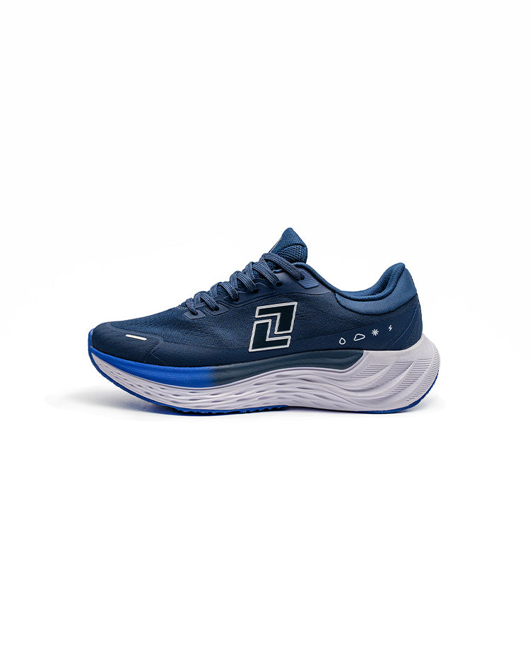 Perfil lateral tenis RunOff Pulse 1.0 Wave hombre livianos.