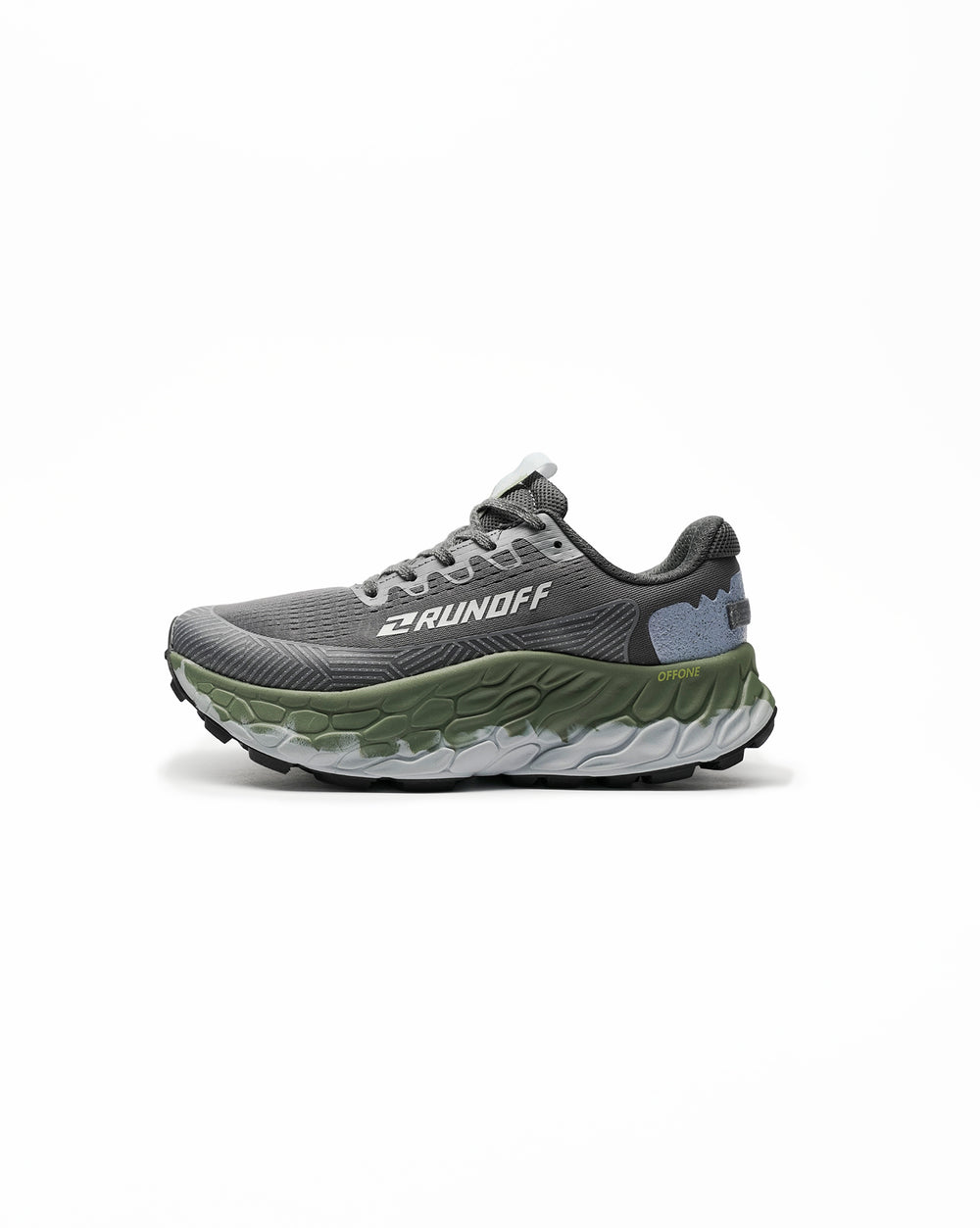 Calzado Trail Ground RunOff diseño ergonómico y deportivo.