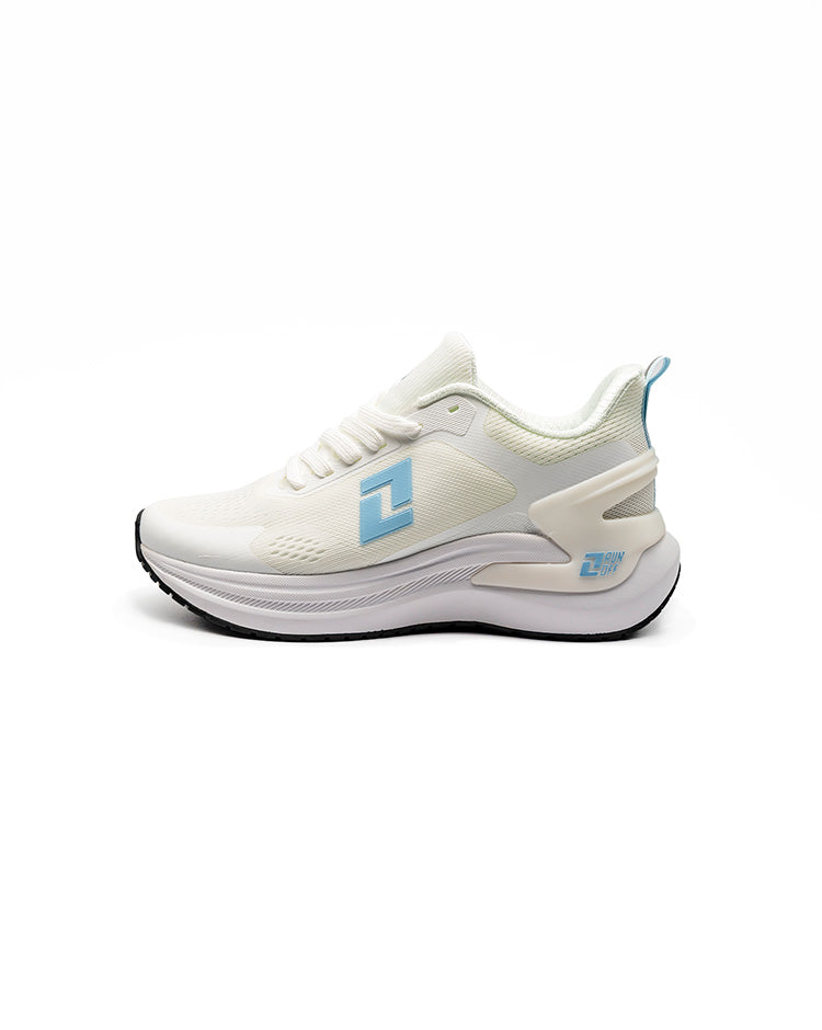 Perfil lateral tenis RunOff Pulse 2.0 Breeze mujer livianos.