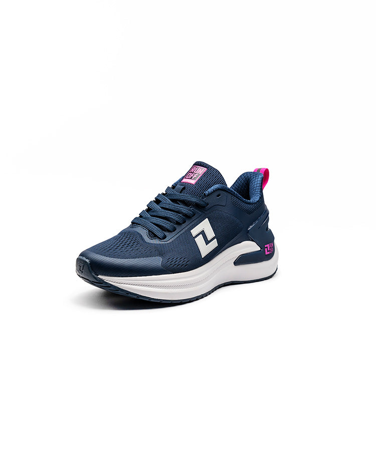 Frente de zapatos RunOff Pulse 2.0 Charge mujer malla fresca.