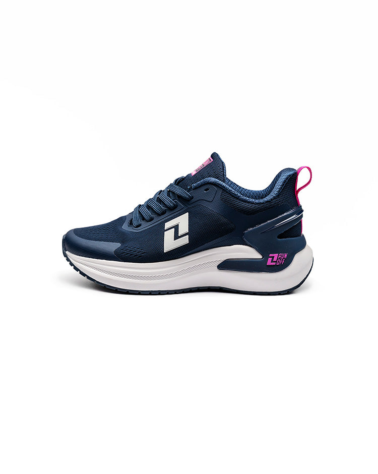 Perfil lateral tenis RunOff Pulse 2.0 Charge mujer livianos.