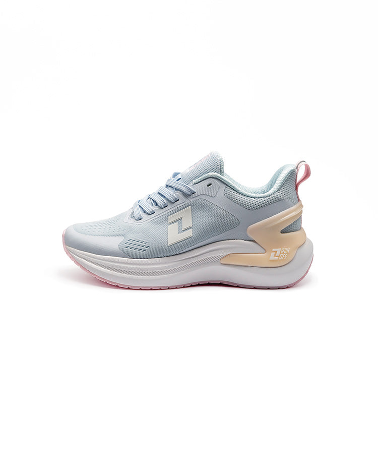 Perfil lateral tenis RunOff Pulse 2.0 Flow mujer livianos.